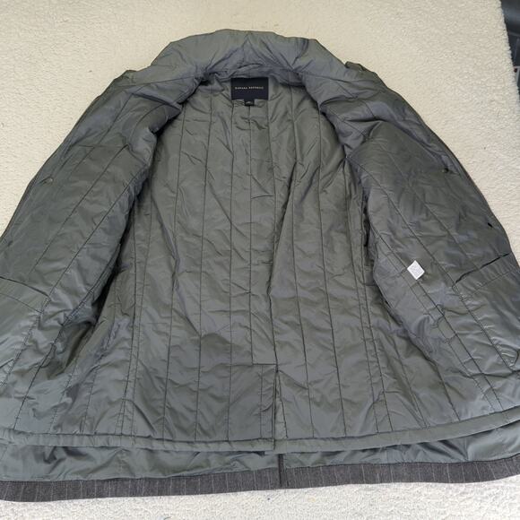 Banana Republic Sport Coat Removable Puffer‎ Blazer 3-in-1 Wool Gray Men's Large - Picture 8 of 12